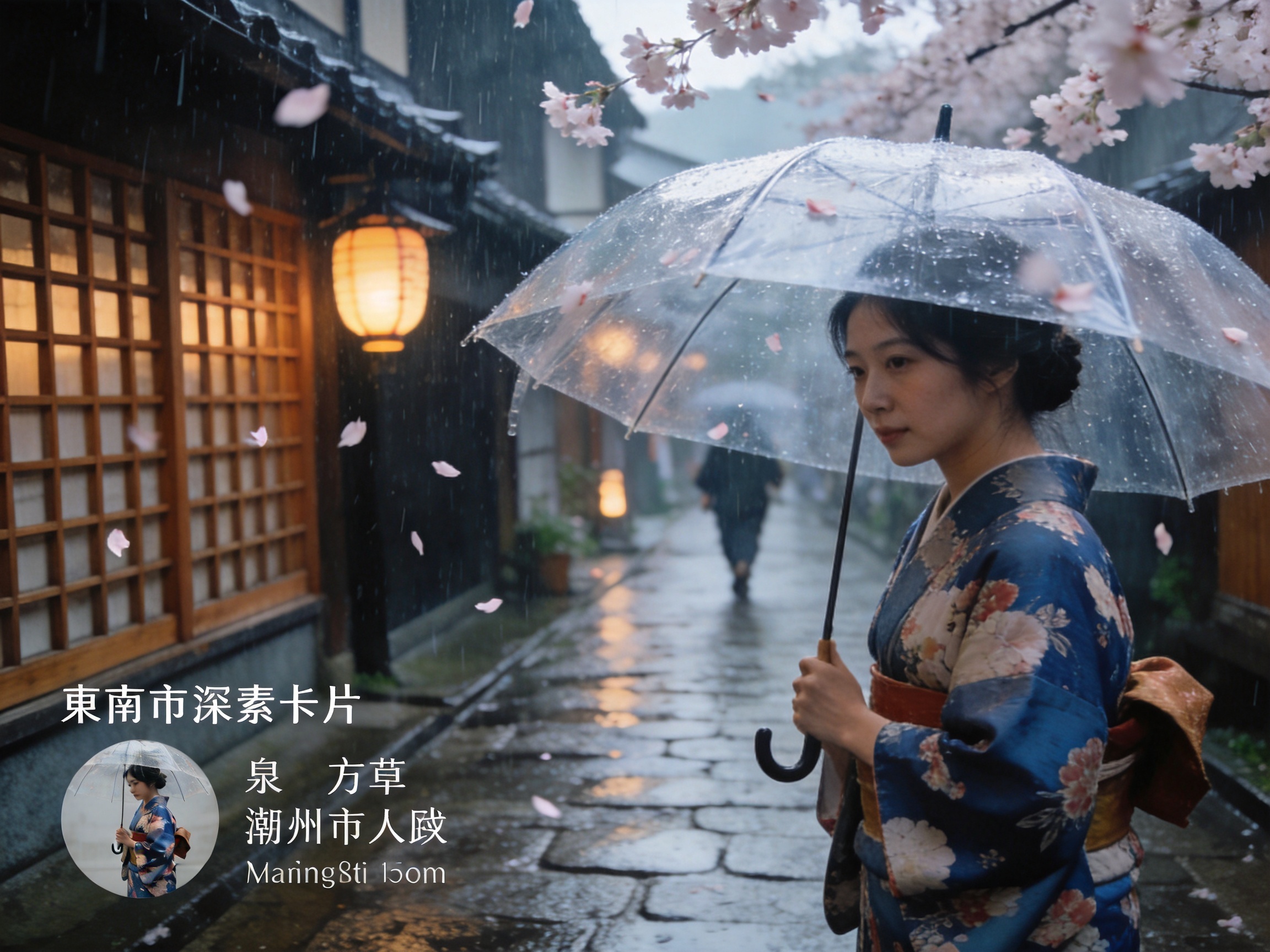 《雨落京都》影片海报